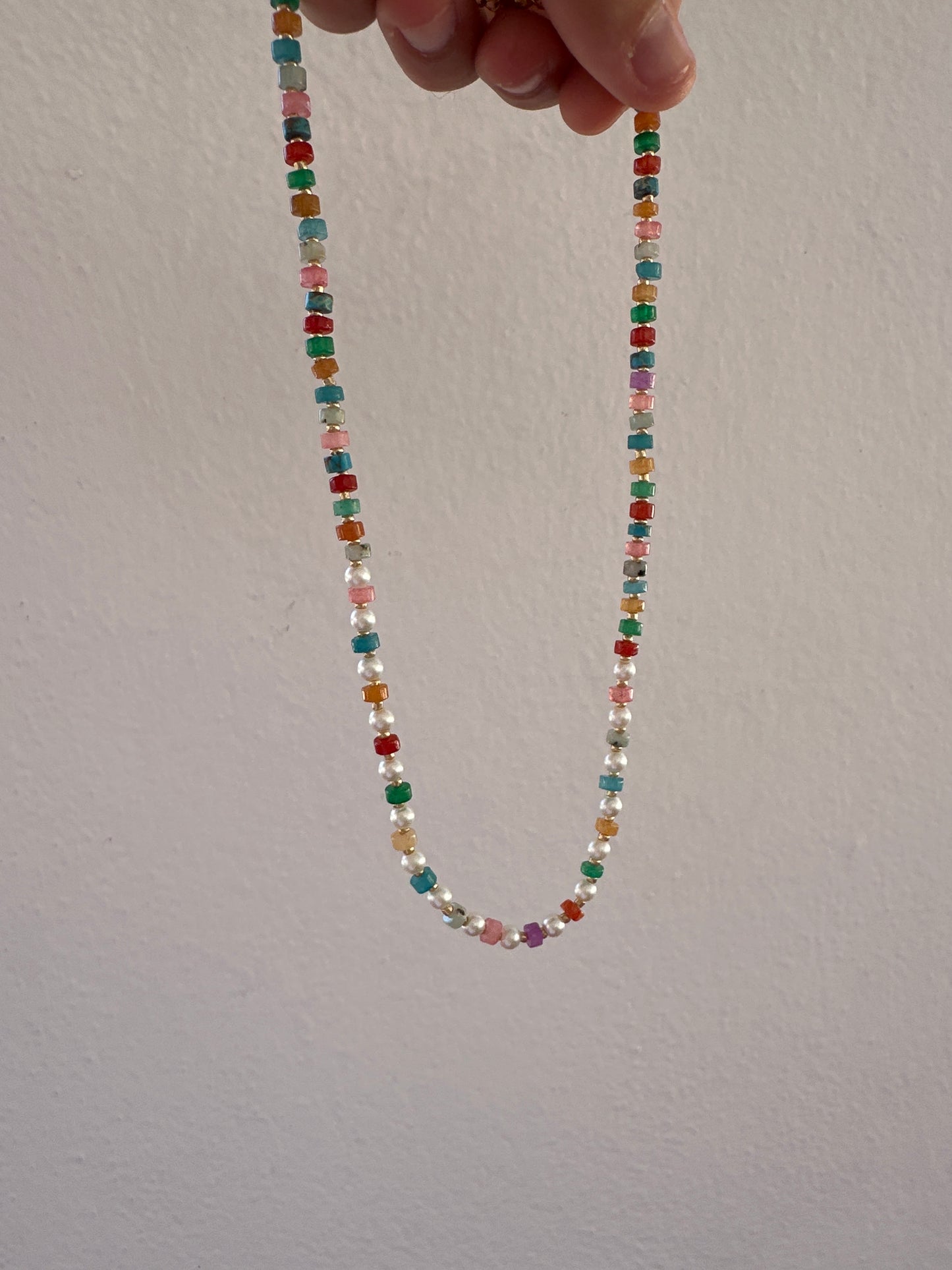 Collar perlitas colores