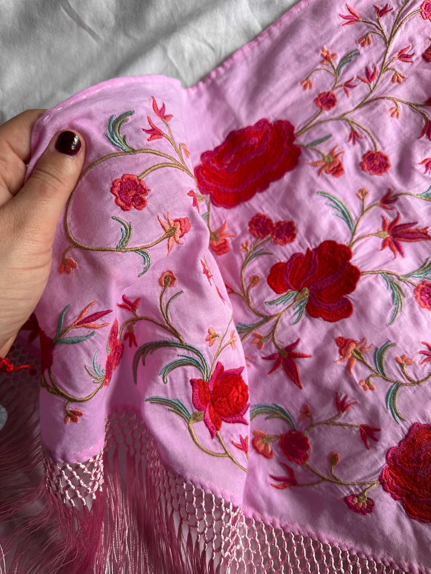 Mantón niña Rosa