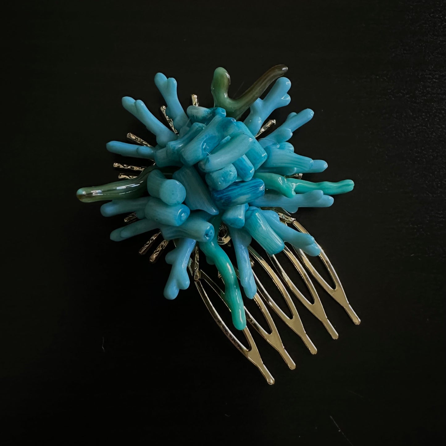 Peinecillo coral turquesa