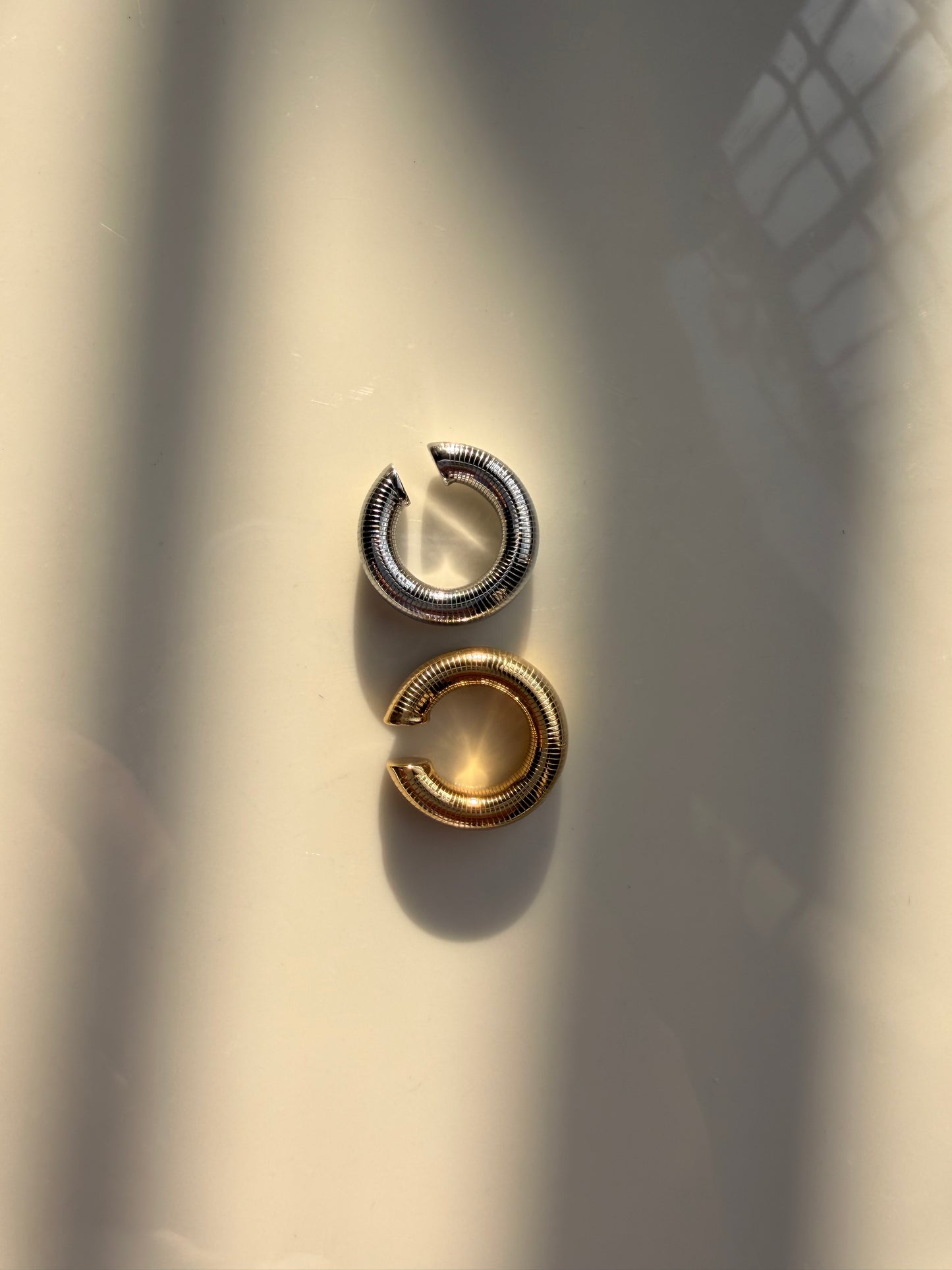 Drop earcuff slim plata