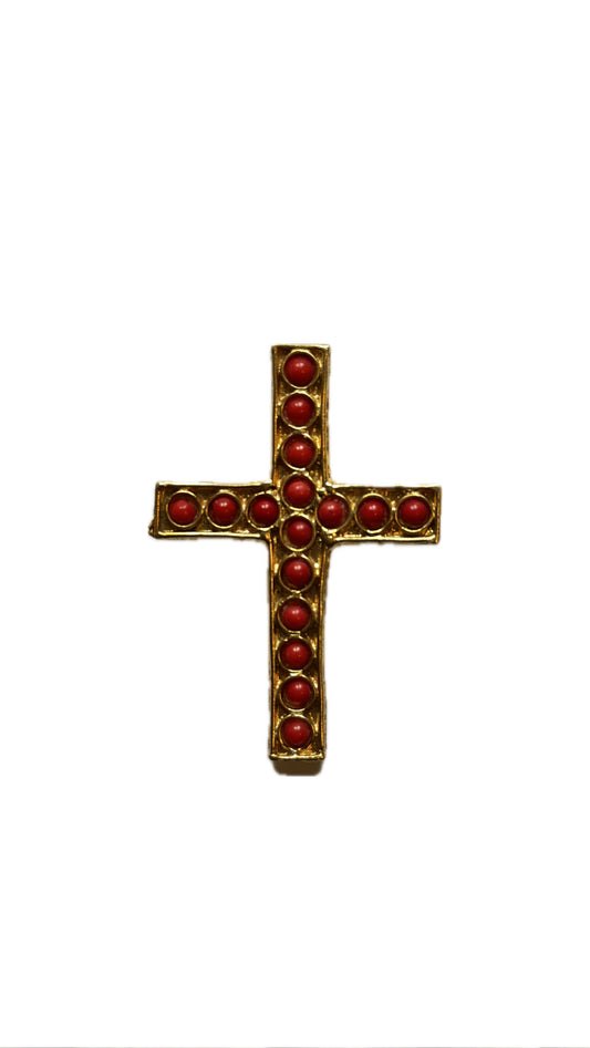 Drop broche cruz roja