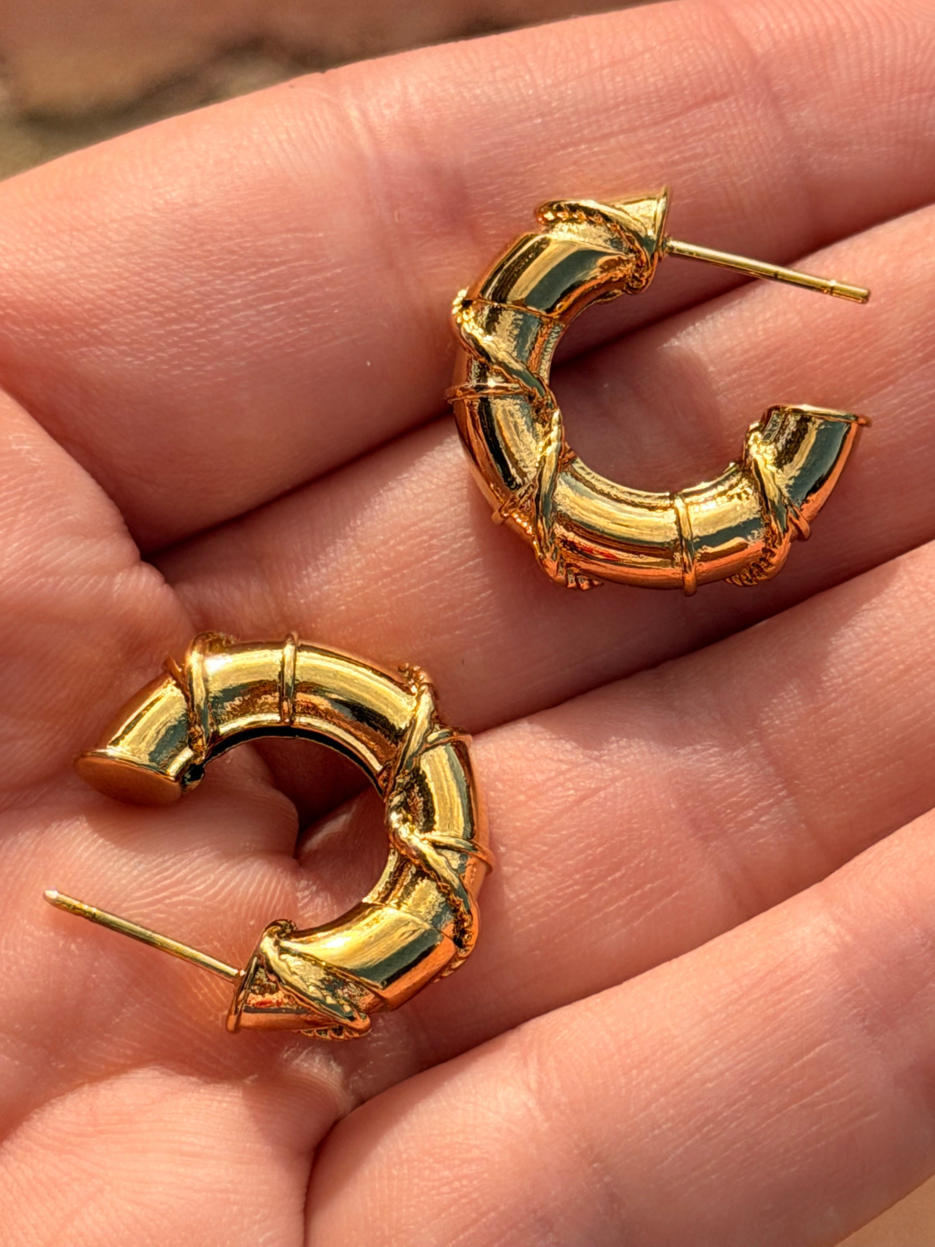 Pendientes aros minis inox