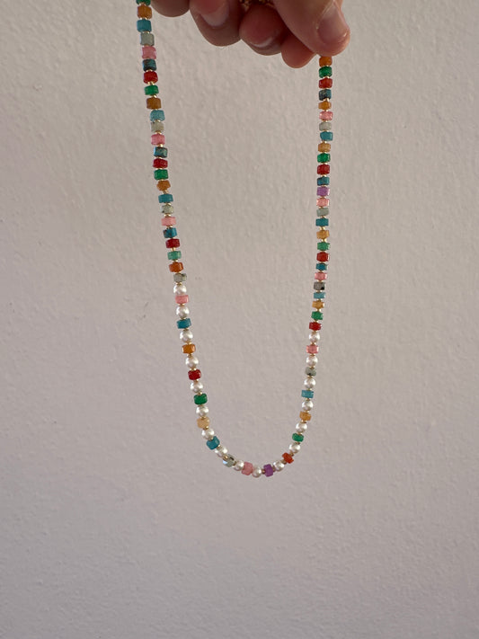 Collar perlitas colores