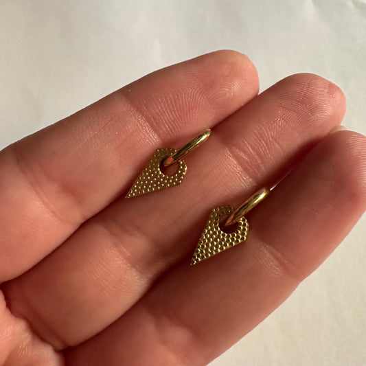 Pendientes punkis minis dorados