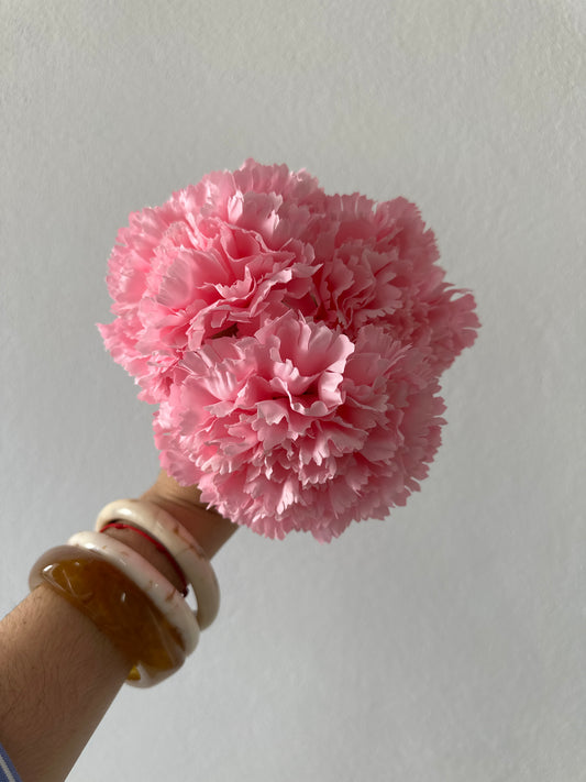 Flor clavel rosa