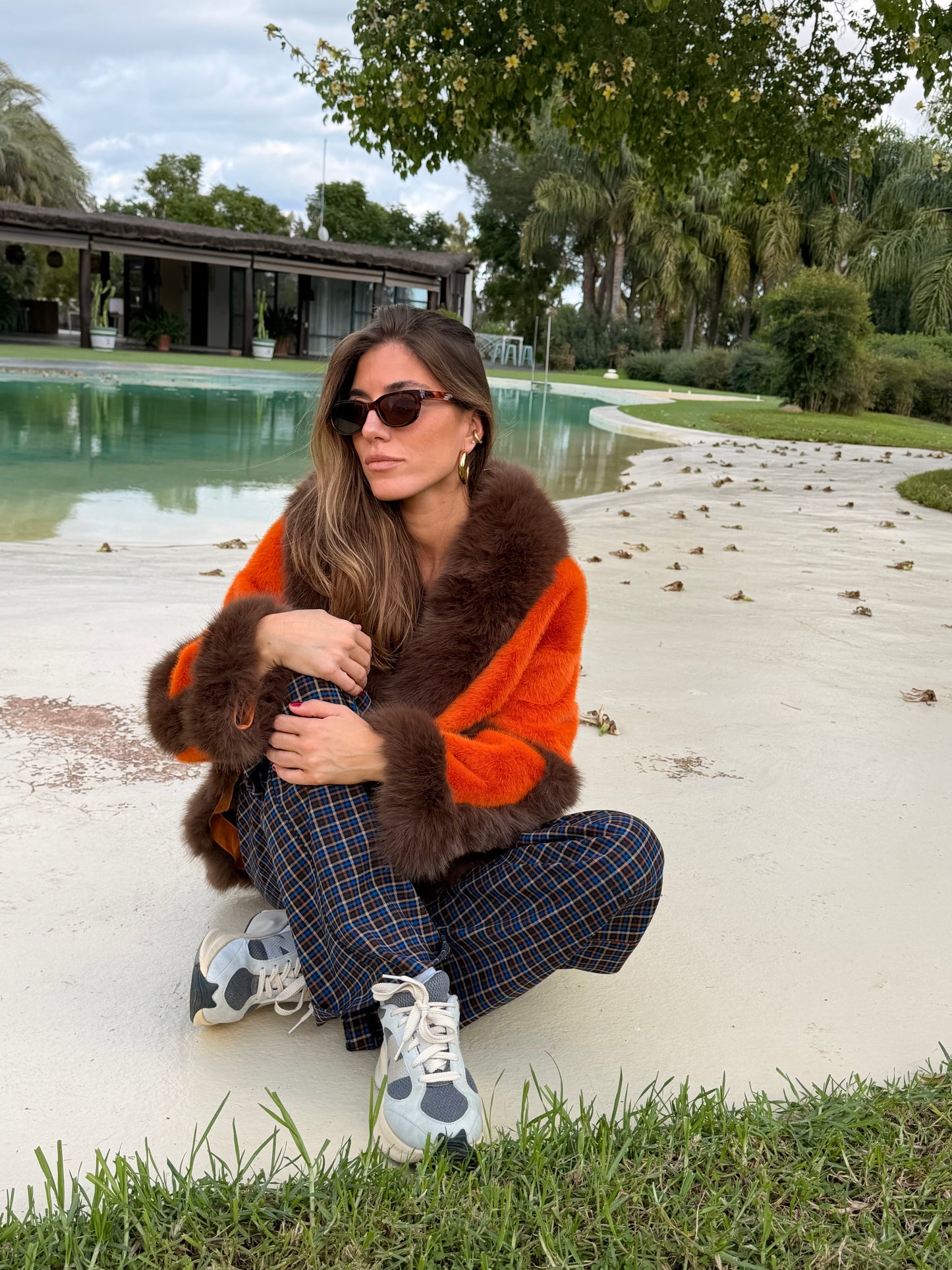 Abrigo de pelo talla única