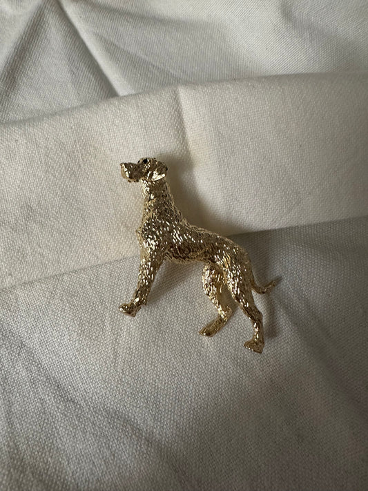 Broche perro caza