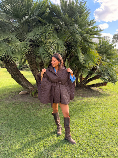 Poncho acolchado talla única