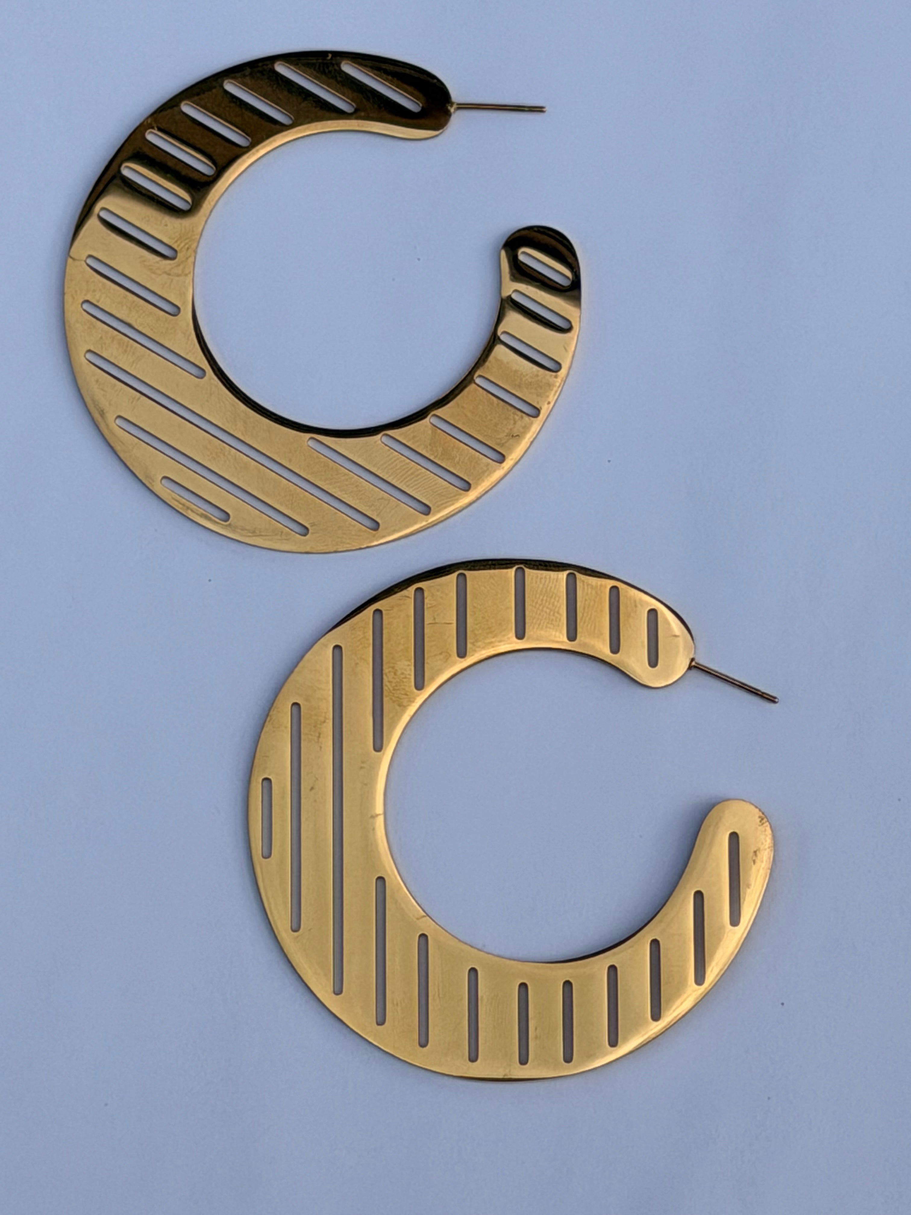 Pendientes aros Solana inox