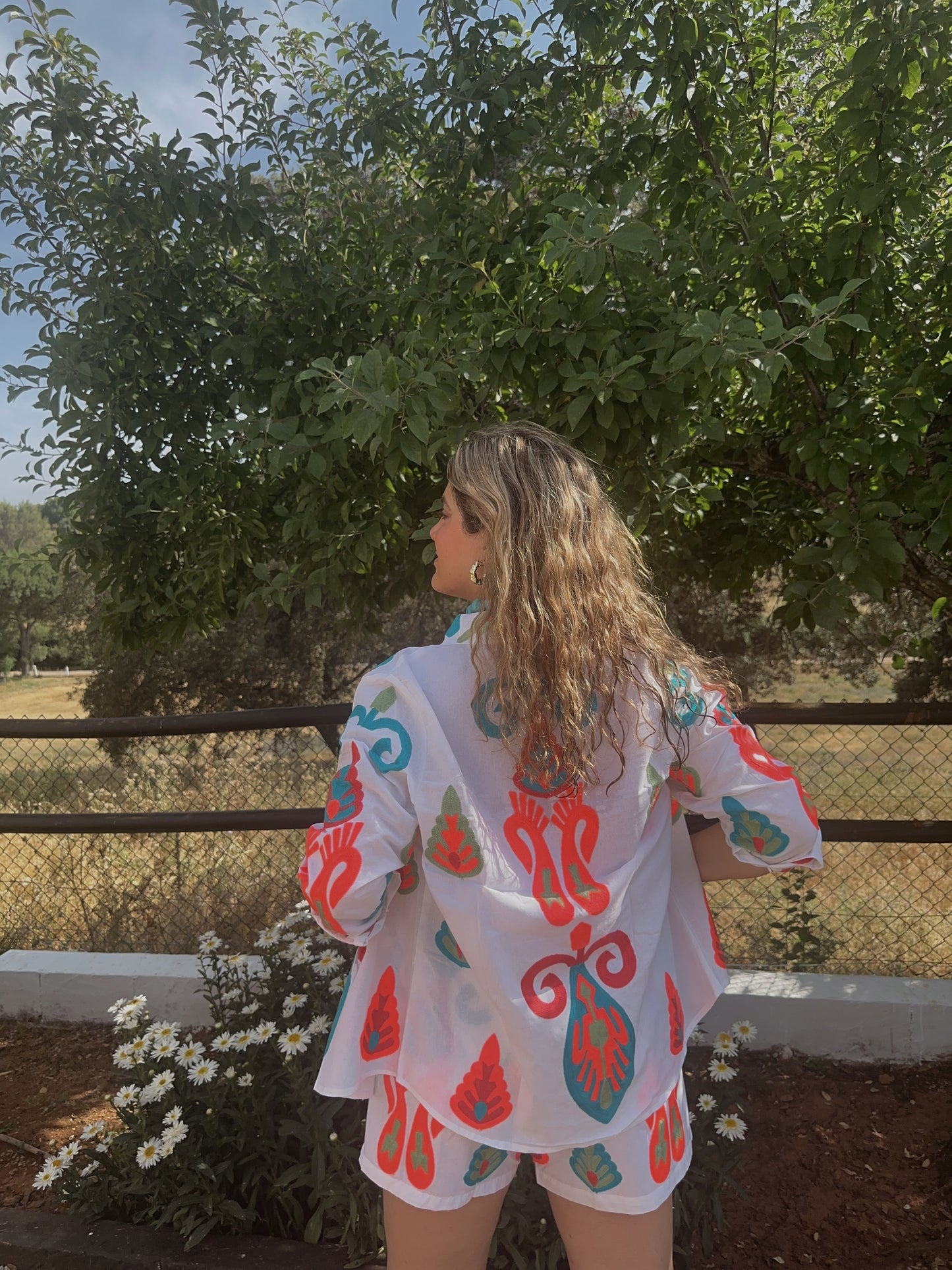 Drop conjunto inca blanco