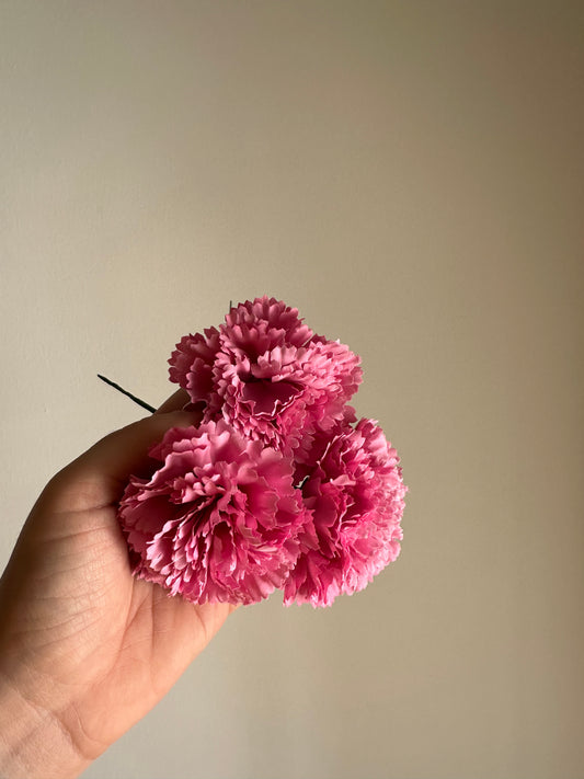 Flor clavel rosa
