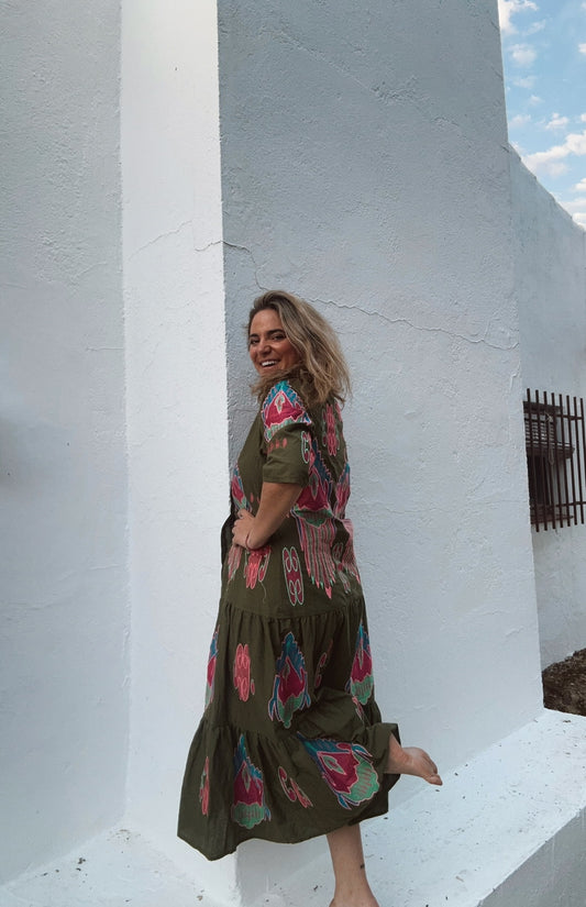 Drop vestido verde Marrakech
