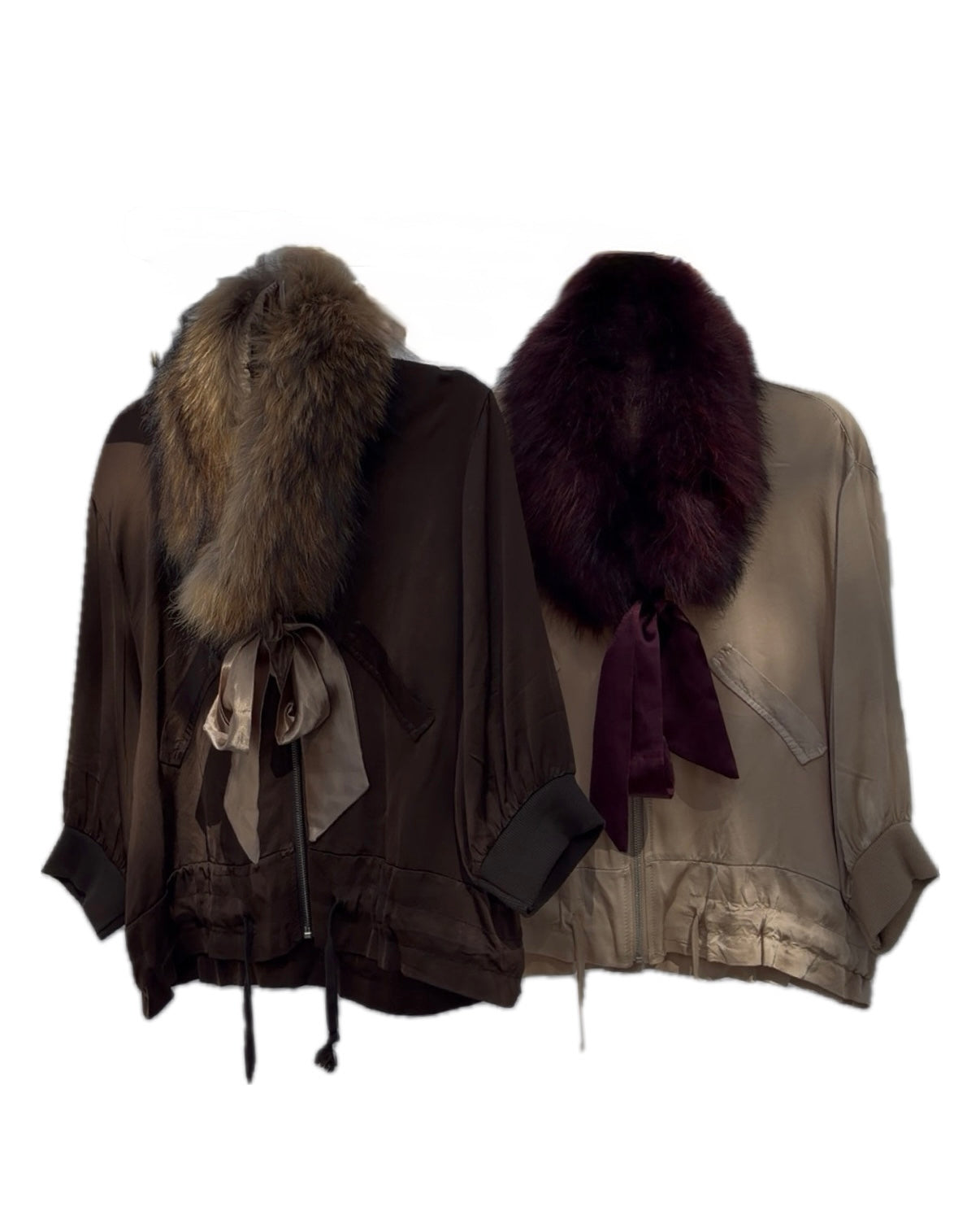 Bomber de seda 2 colores