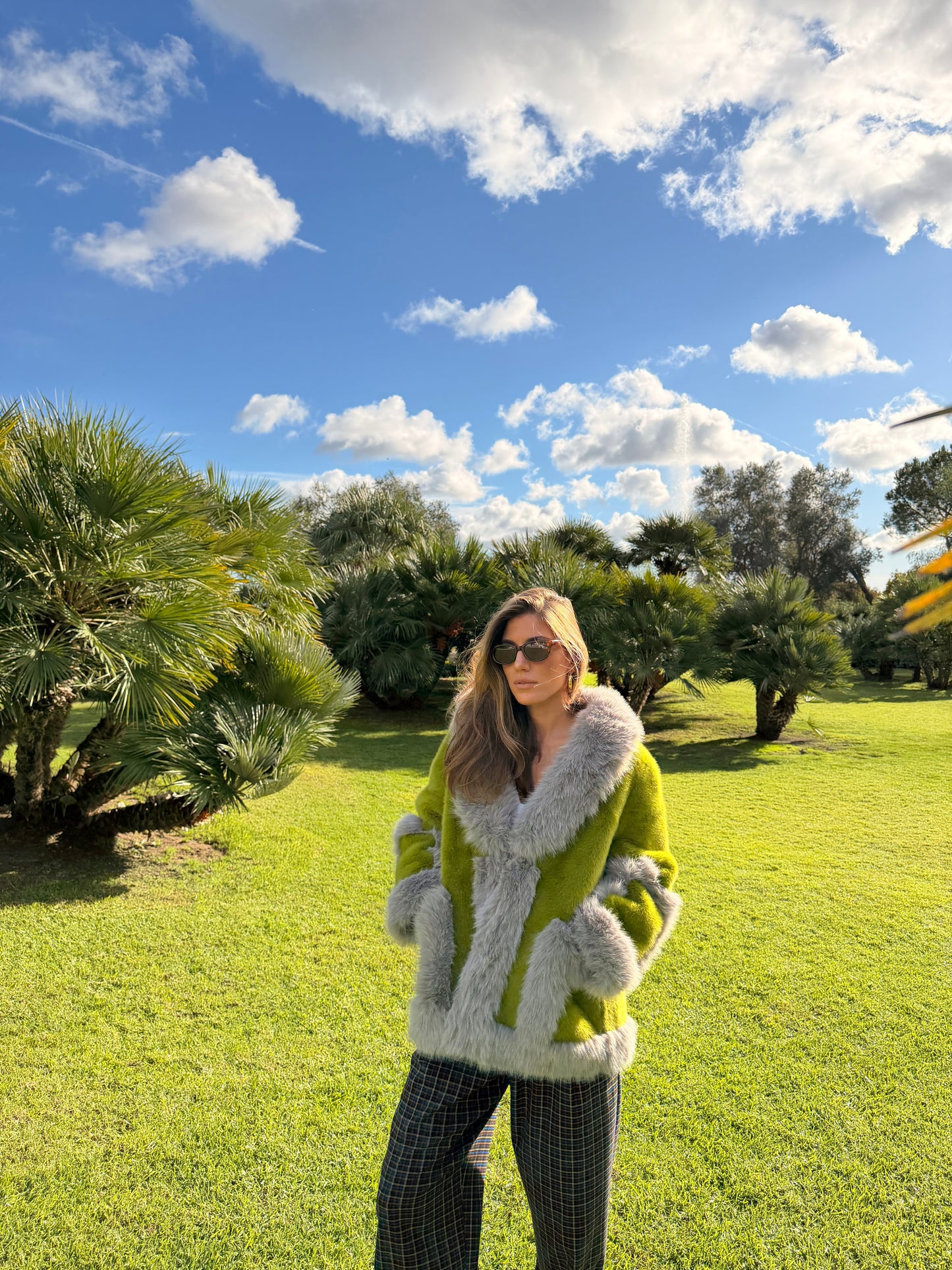 Abrigo de pelo talla única