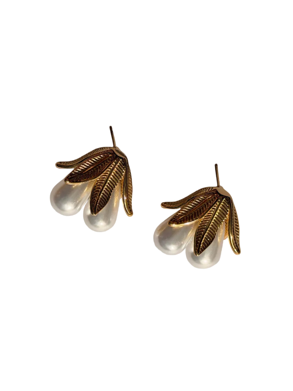 Pendientes natural pearl inox