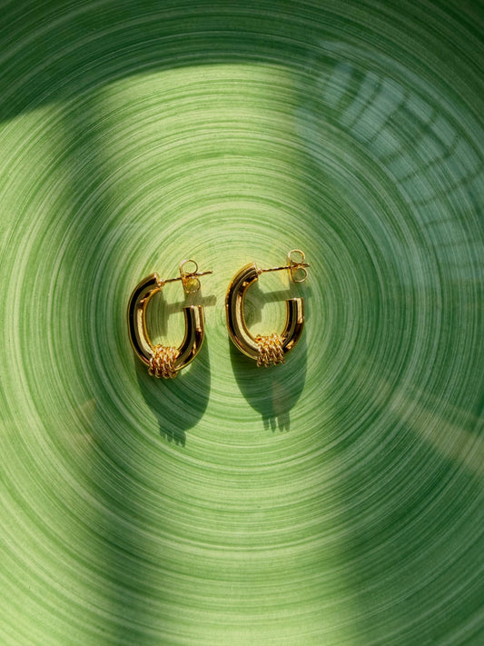 Drop pendientes arito inca