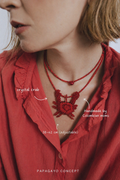 Collar cangrejo cuentas cristal