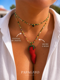 Collar chilli cuentas de cristal