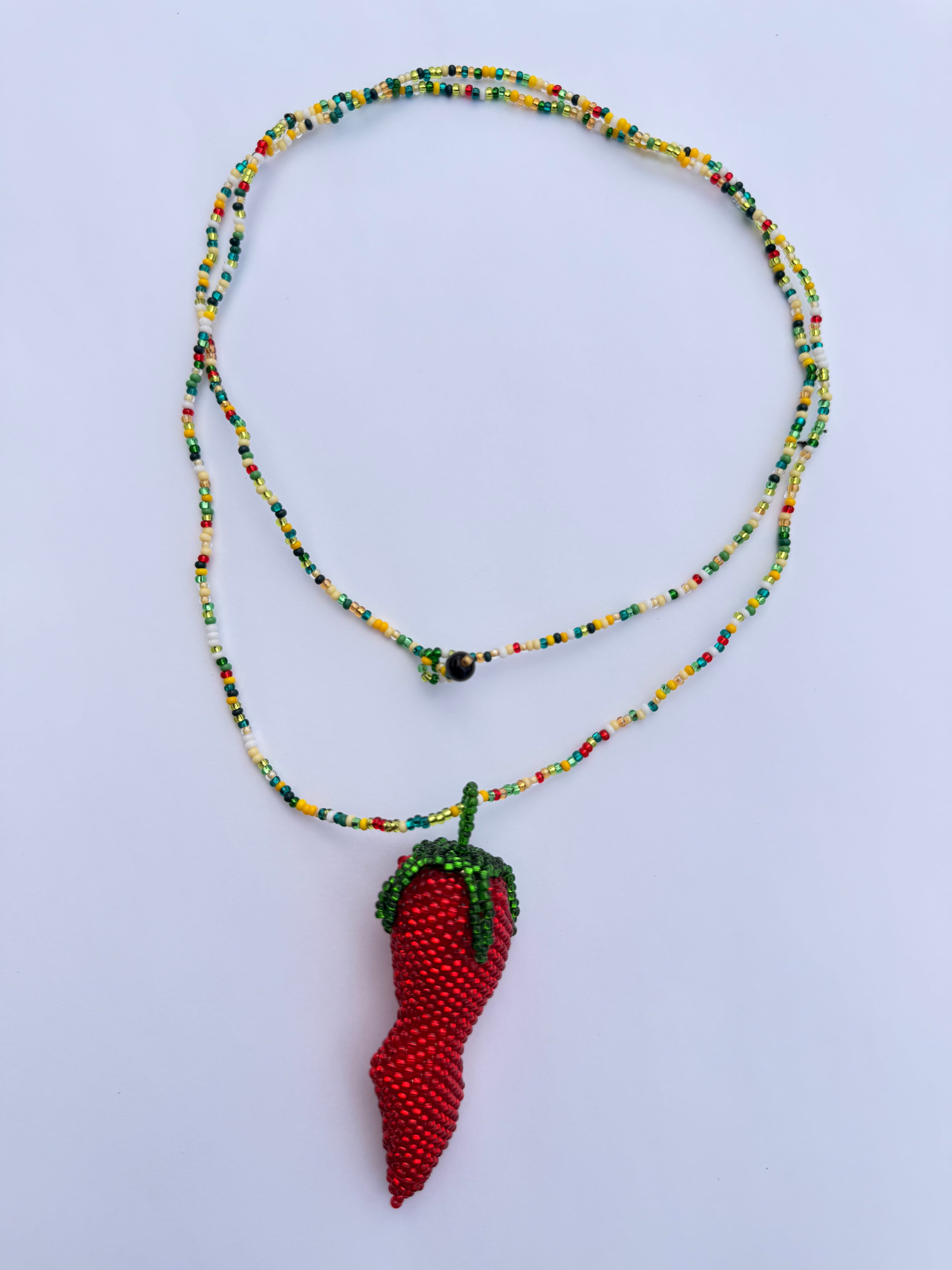 Collar chilli cuentas de cristal