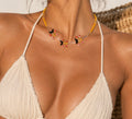 Collar abejorros murano y piedras naturales