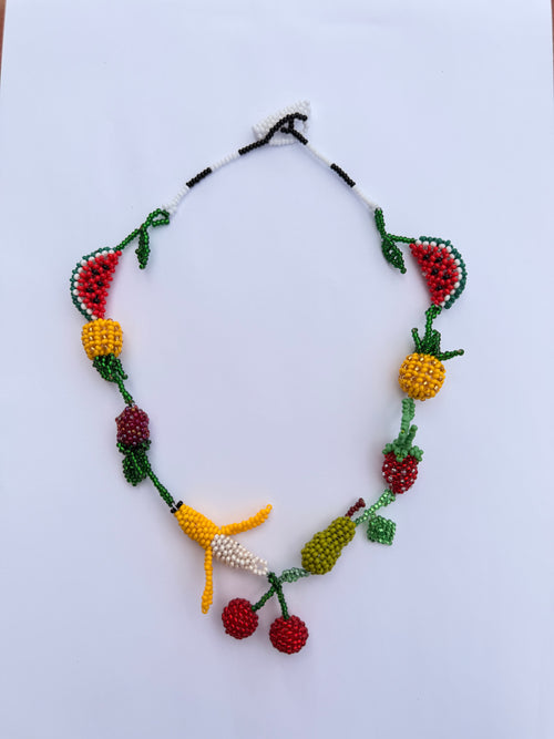Collar  tutti frutti cuentas de cristal
