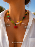 Collar  tutti frutti cuentas de cristal