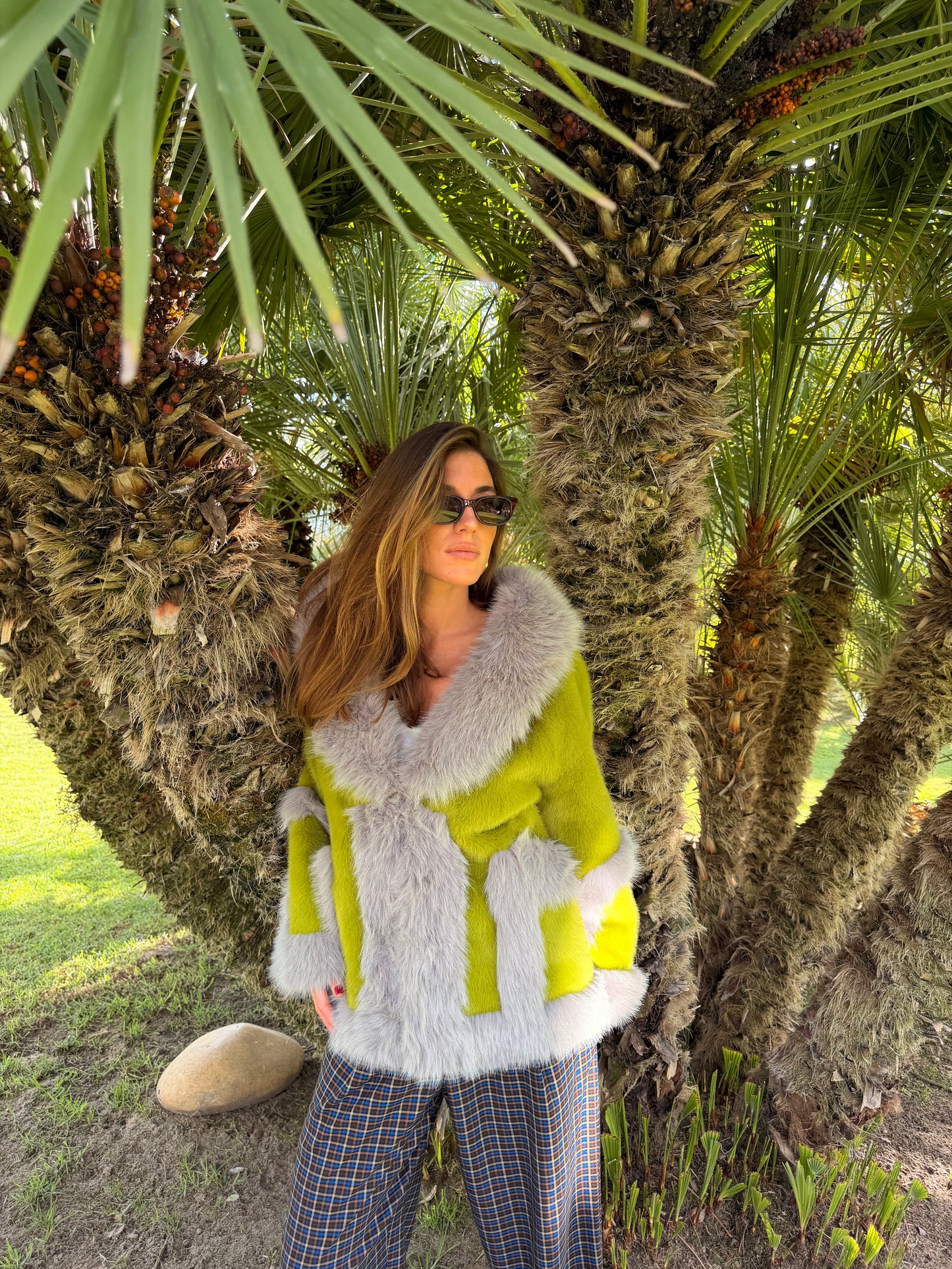 Abrigo de pelo talla única