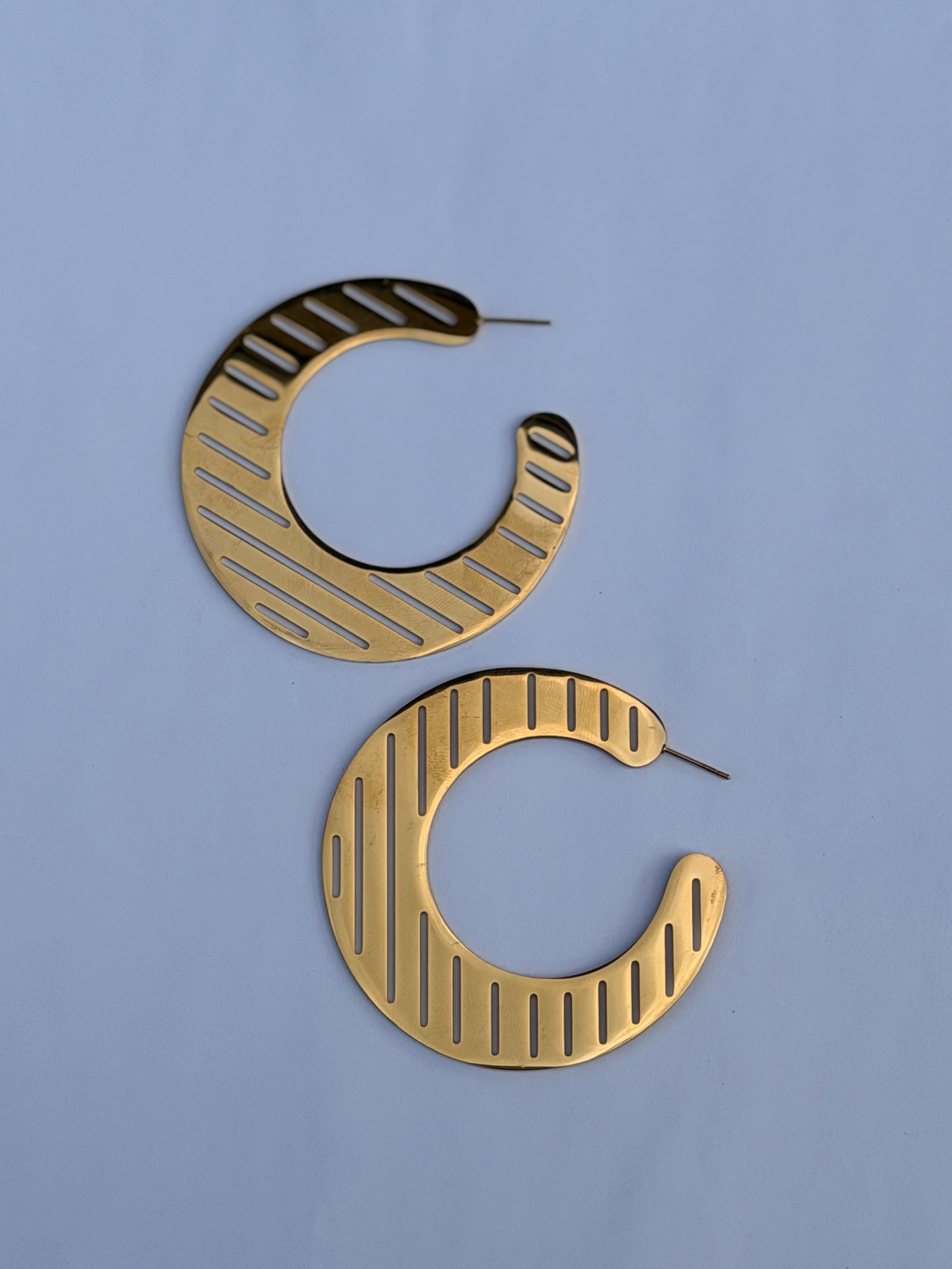 Pendientes aros Solana inox