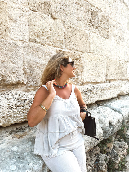 Drop choker piedras naturales