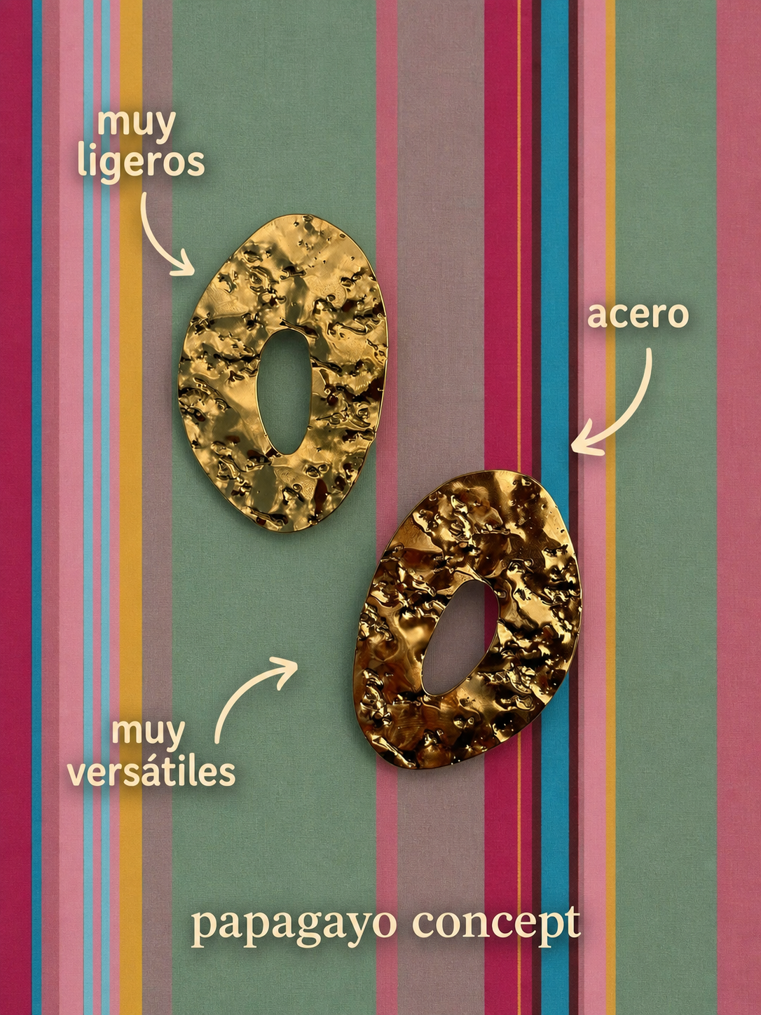 Pendientes  Terracota inox