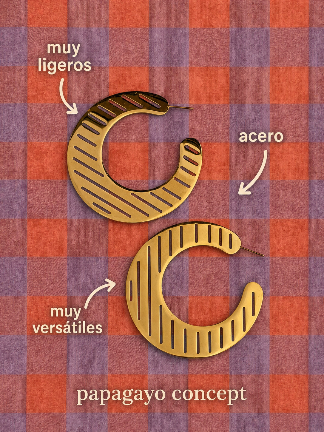 Pendientes aros Solana inox