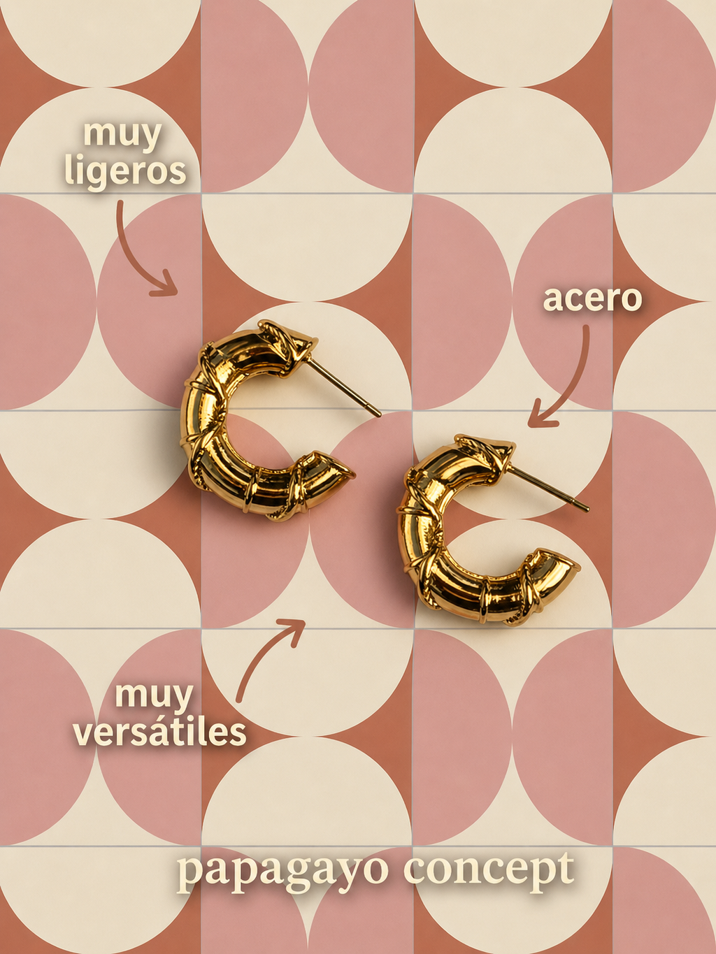Pendientes aros minis inox
