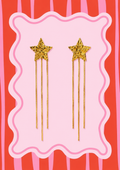 Pendientes estrella fugaz