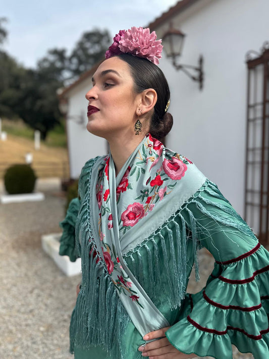 Flor clavel grande rosa
